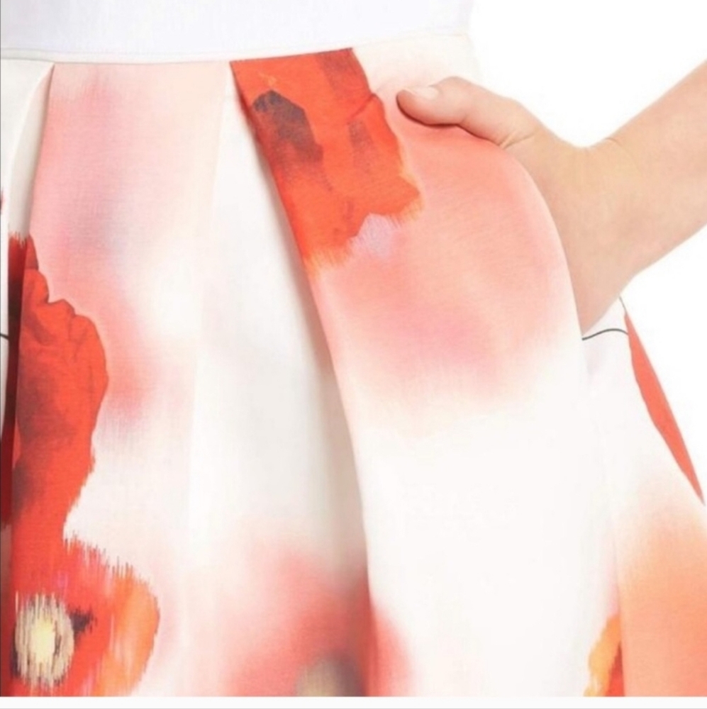 Ted Baker London Micla Poppy Flower Dress ted size 0 US 2 - Picture 3 of 13